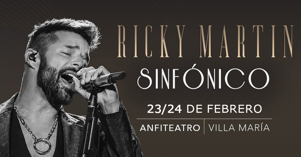 Ricky Martin en el Anfiteatro Villa Maria 2023