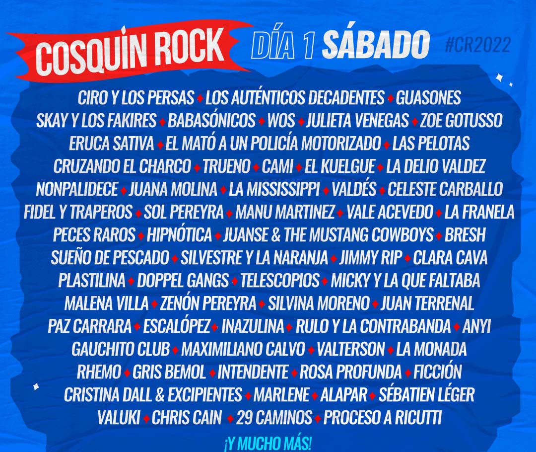 Grilla Cosquín Rock 2022