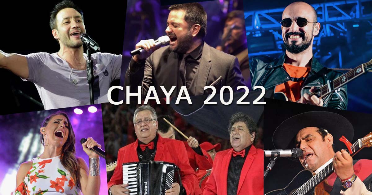 Grilla Artistas Fiesta de la Chaya 2022