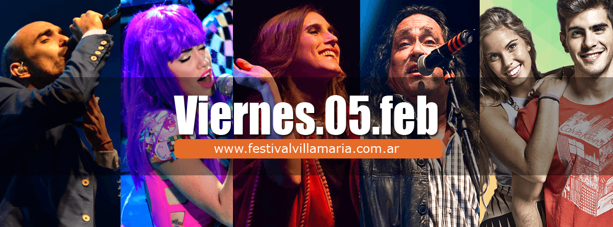 Grilla de Artistas Festival de Peñas 2016 - Abel Pintos, Lali Esposito, Soledad Pastorutti y Sergio Galleguillo