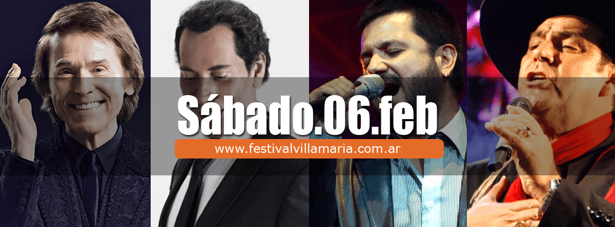 Grilla de Artistas Festival de Peñas 2016 - Raphael, José Vélez, Jorge Rojas y El Chaqueño Palavecino