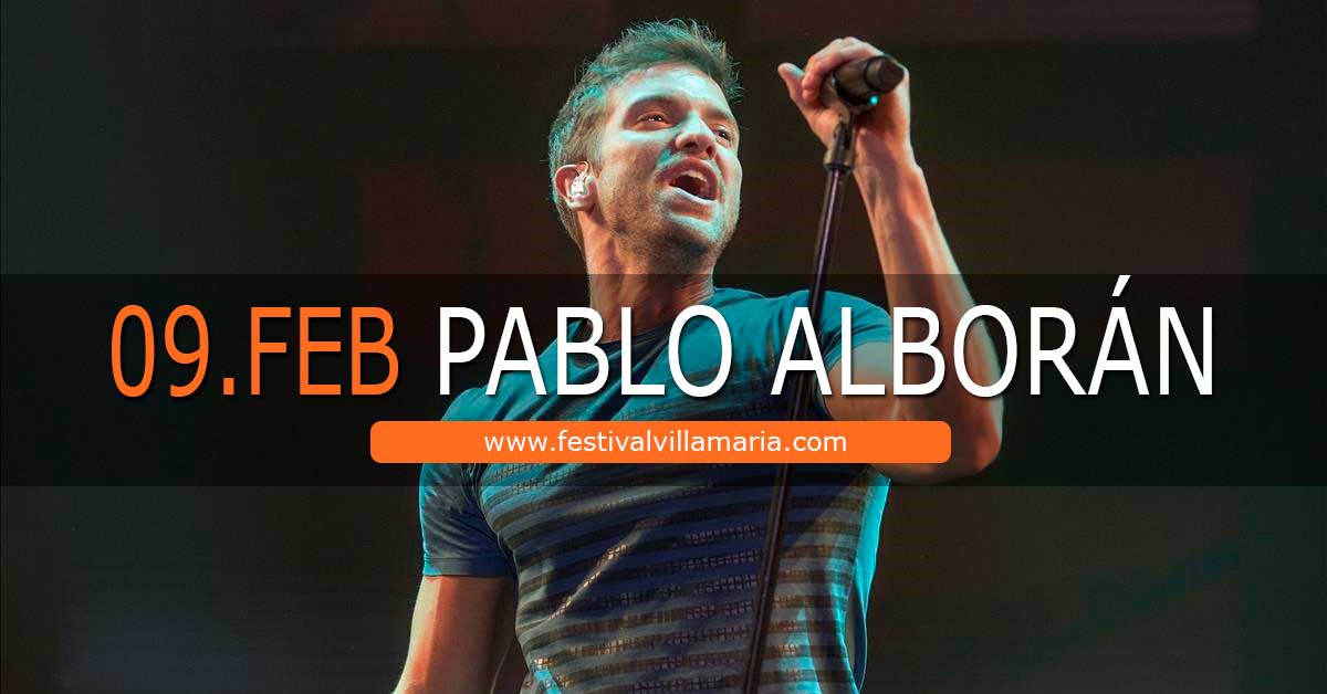Pablo Alborán en el Festival Villa María 2019
