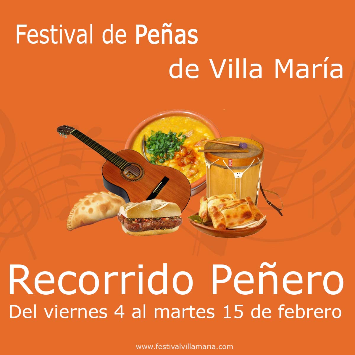 Recorrido Peñero Festival de Peñas de Villa María